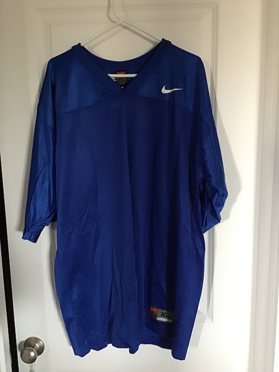 Dallas Cowboys Nike Old School Vintage Blank Royal Blue Jersey and Patch XL  New With Tag Great Item Awesome RARE 