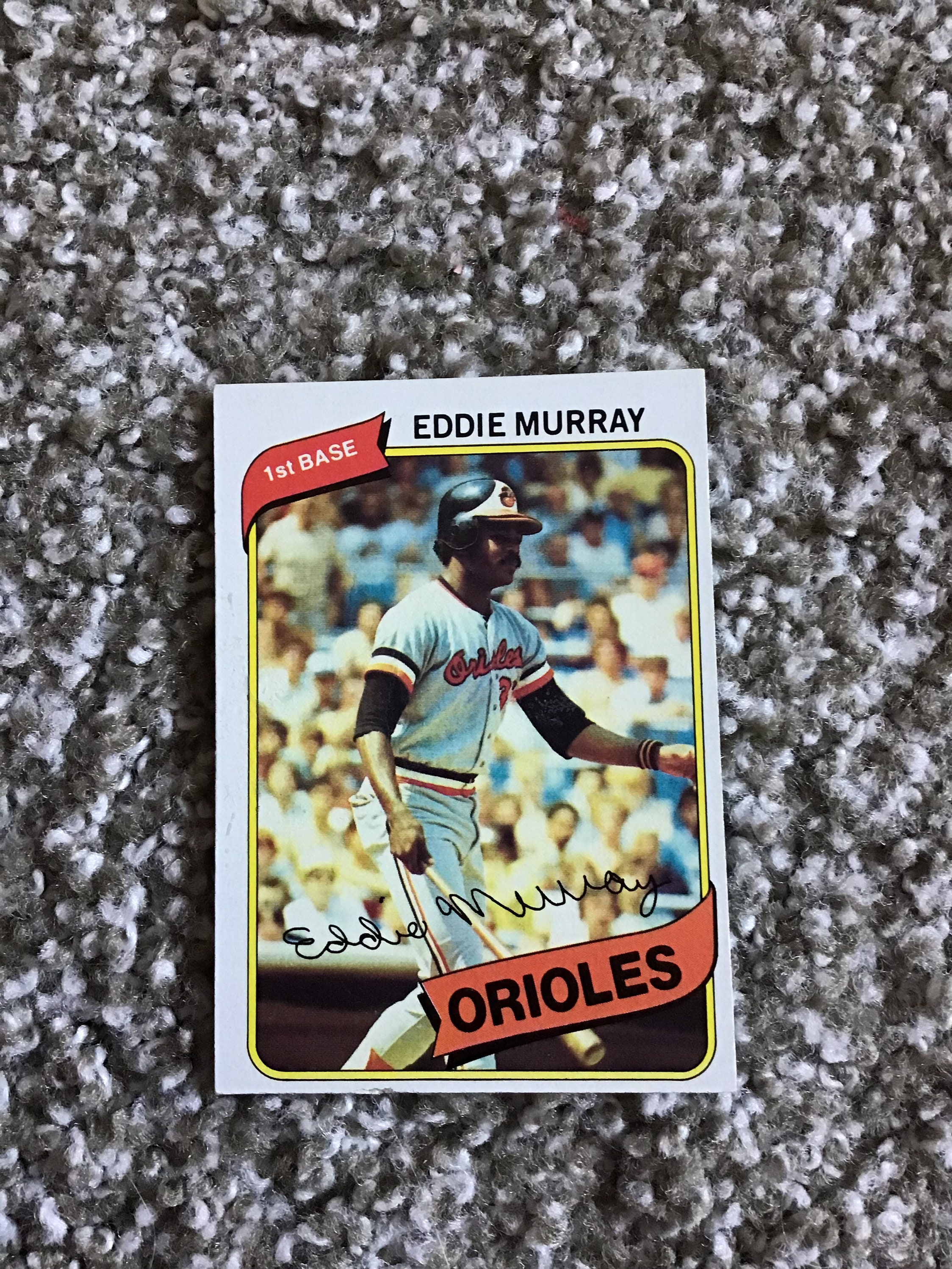 Baltimore Orioles Eddie Murray 1980 Topps Vintage Baseball Card #160 NM  AWESOME