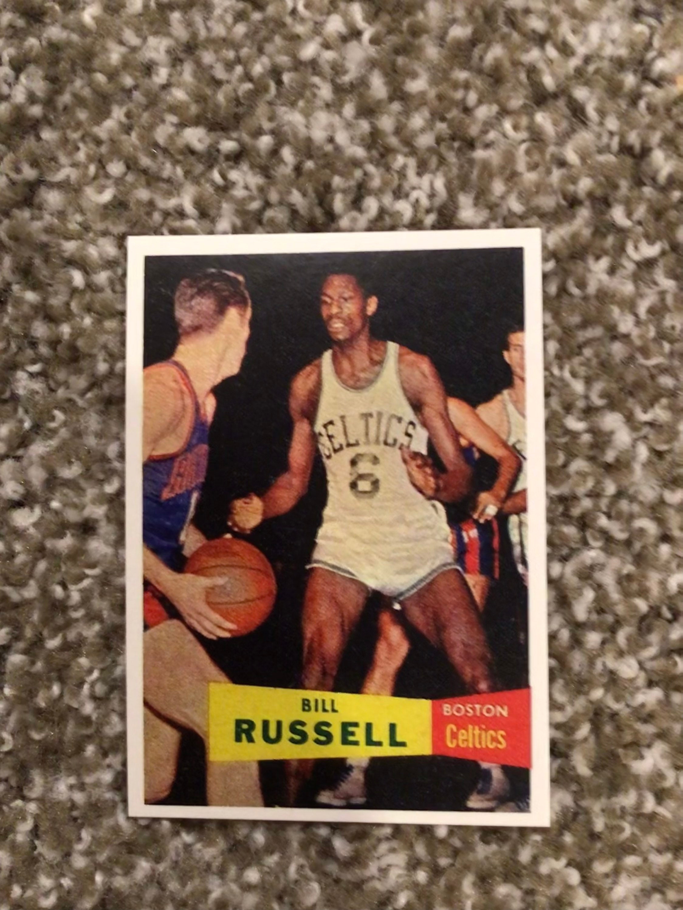 Boston Celtics Bill Russell 1957 Topps Basketball Rookie Etsy