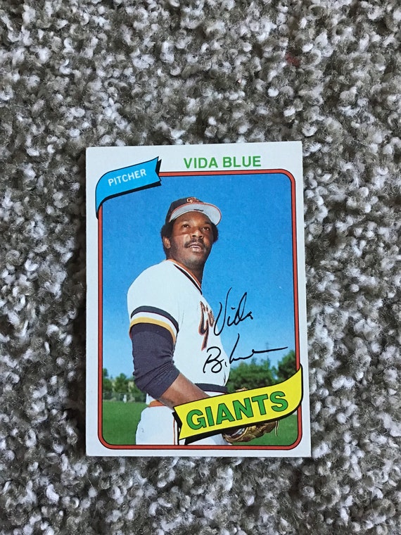 San Francisco Giants Vida Blue 1980 Topps Vintage Baseball -  Hong Kong