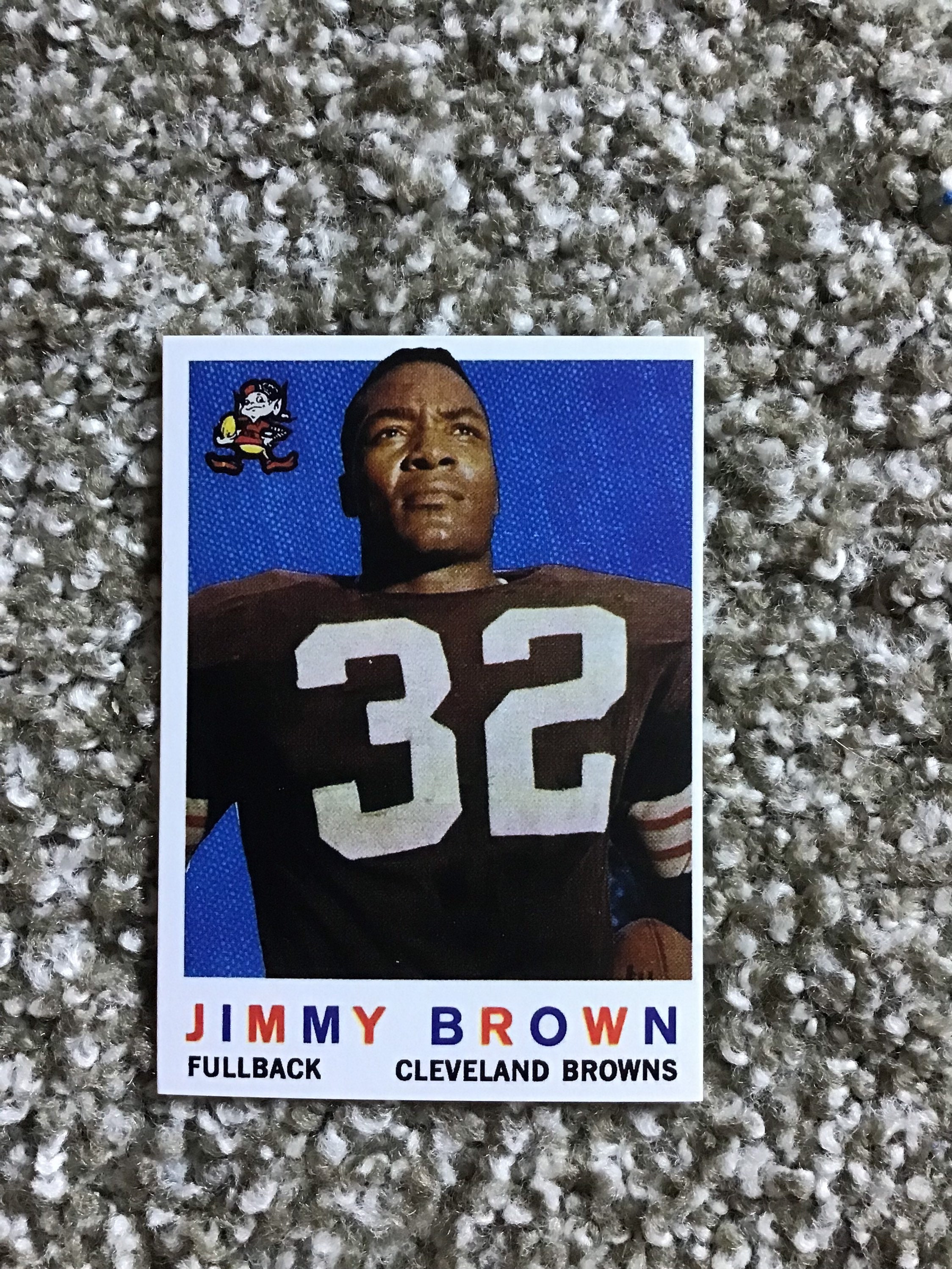 Cleveland Browns Jimmy Brown 1959 Topps Football Reprint Card - Etsy