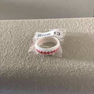 Baseball Rubber Wedding Ring SZ 13 Very Rare Brand New In Pkg Great Item Awesome Last One