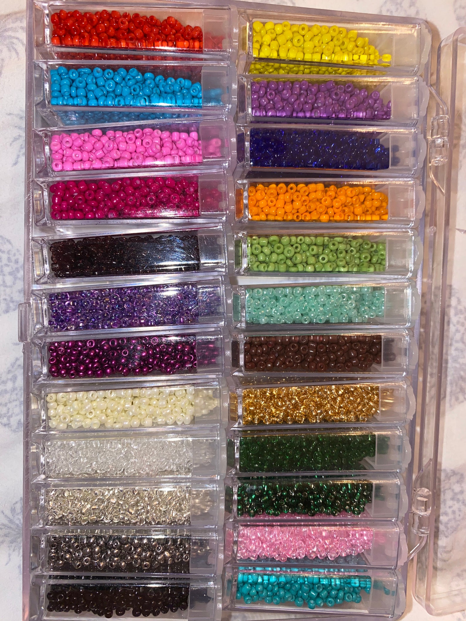 Seed Bead Necklace Etsy