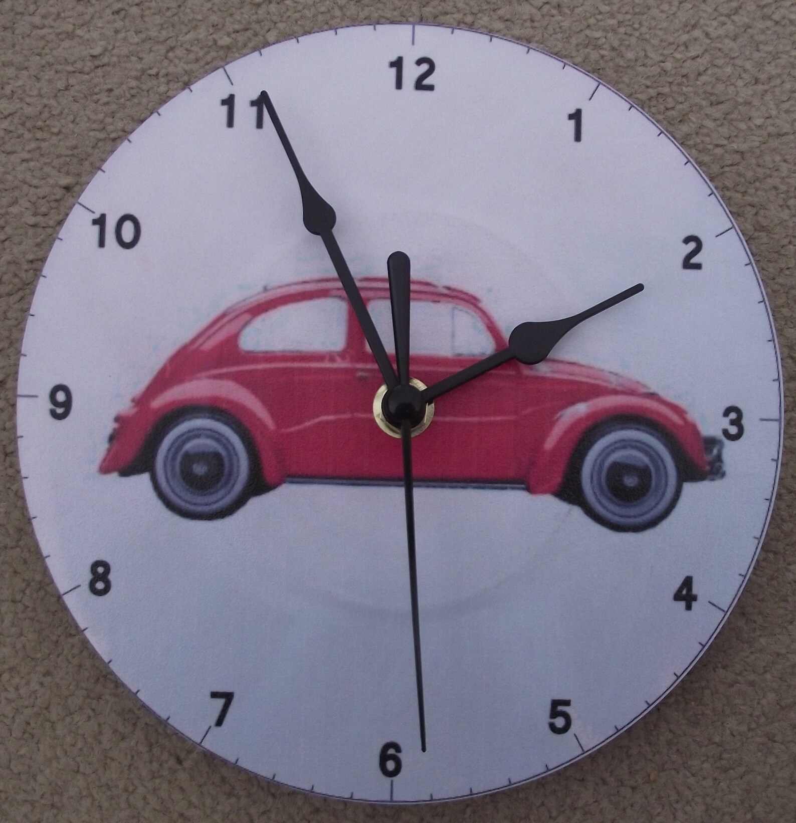 VW Beetle 7wall Clock Upcycled Vinyl Etsy Singapore