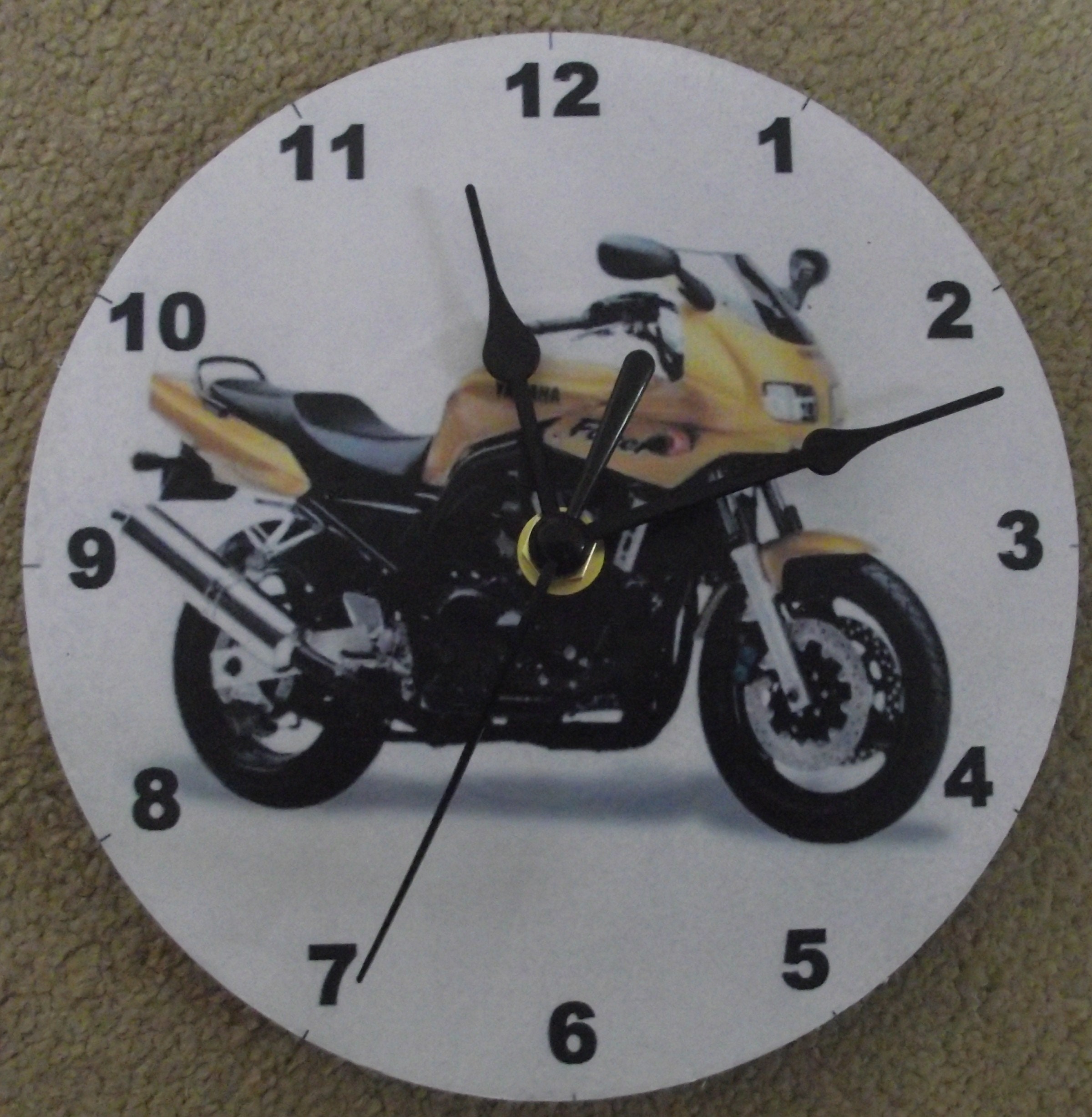 Yamaha Fazer600 7wall Clock Upcycled Vinyl Etsy UK