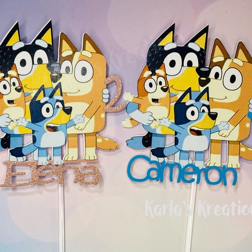 Bluey Cake Topper Etsy