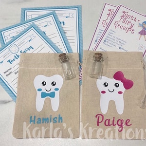Tooth Fairy Bags + Report Cards