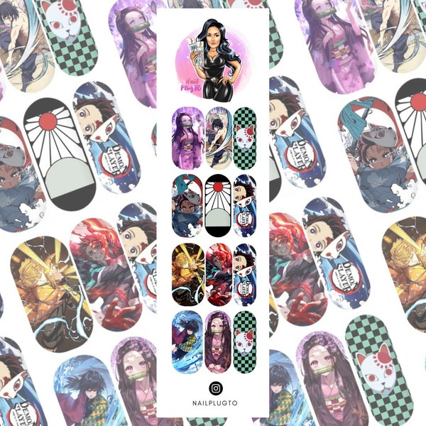 Anime Nails Etsy