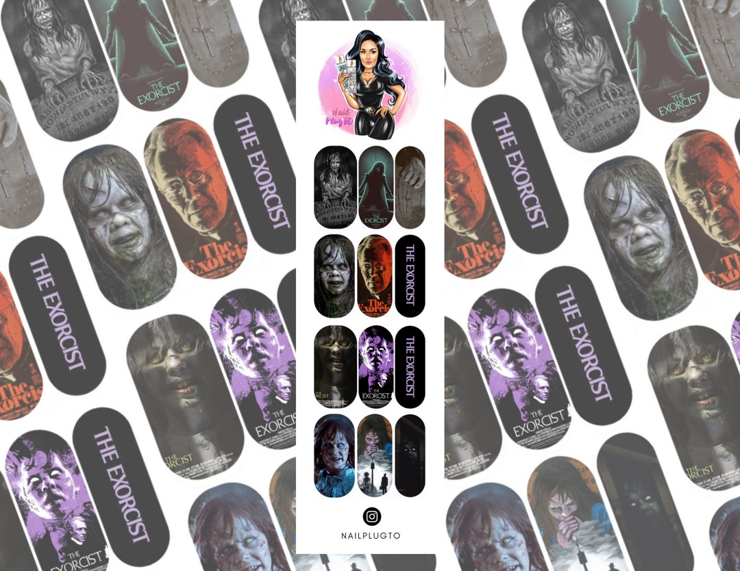 The Exorcist Nail Decals Waterslide Decals Nail Art Nail Stickers Etsy