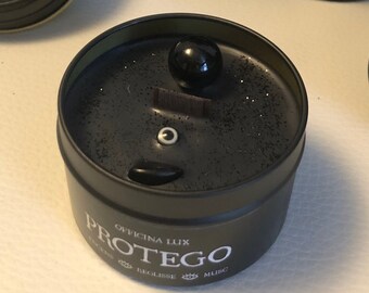 PROTEGO candle. Incense, Licorice, Musk. Scented candle for protection, banishment, against the evil eye