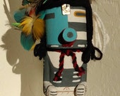 Traditional Hopi carved 13 inch Payatuhm Katsina-Harvester Katsina figurine created by Lionel Honwytewa Hopi artist.