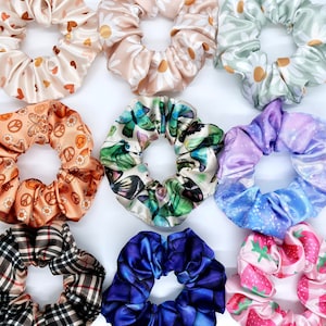 Stretch Satin Scrunchie 29 Farben Haargummi Zopfgummi Haarschmuck Geschenk Bild 10