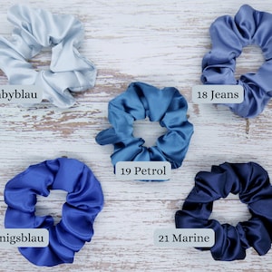 Stretch Satin Scrunchie 29 Farben Haargummi Zopfgummi Haarschmuck Geschenk Bild 6