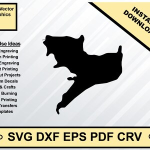 Opbrengst Lake Alabama kaart silhouet vorm svg dxf pdf eps crv vector grafisch ontwerp, laser bestand, zeefdruk bestand