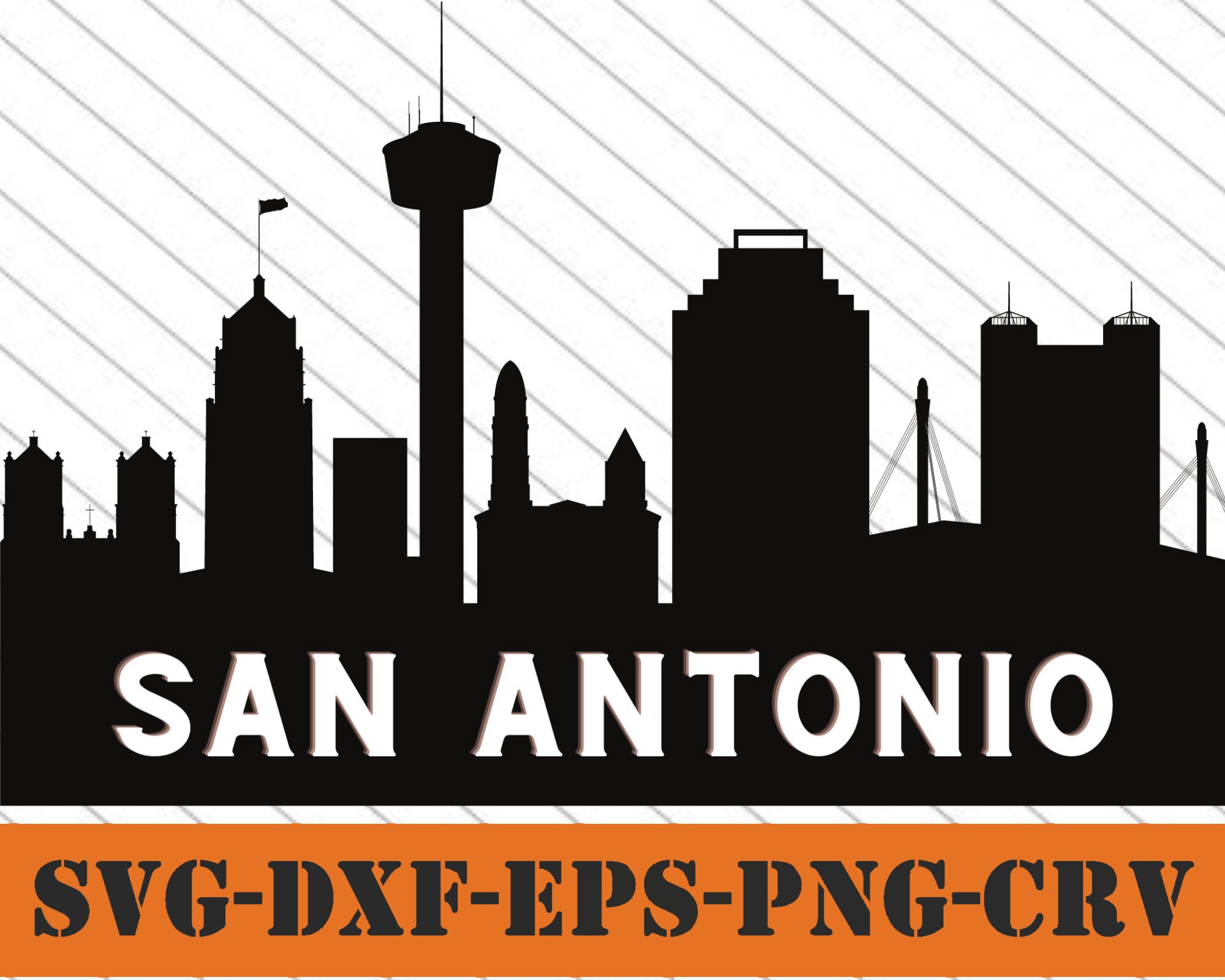 San Antonio SVG Graphic Svg Dxf Pdf Eps Crv Vector Graphic Design, Laser File, Screen Printing ...