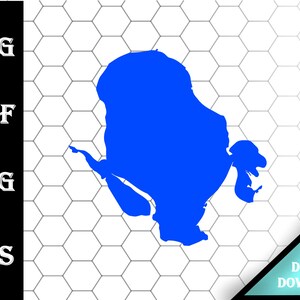 Bowstring Lake Minnesota Map Silhouette Shape svg dxf pdf eps crv vector graphic design, Laser File, Screen Printing File