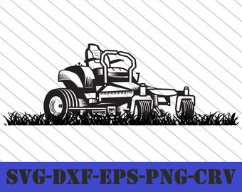 Lawn Mower Shape svg dxf pdf eps crv vector graphic design, Laser File, Screen Printing File,
