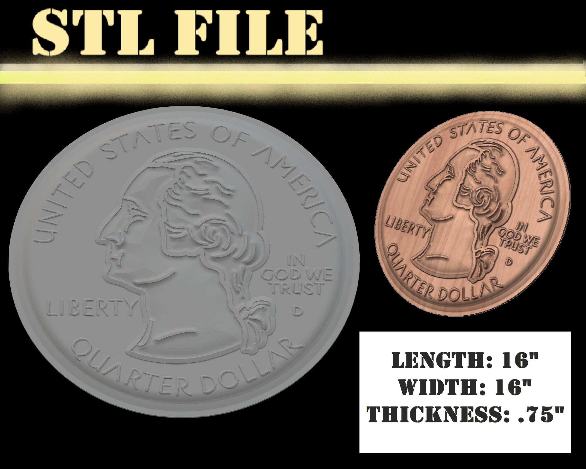 Quarter dollar - Etsy 日本