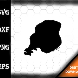 Lost Island Lake Iowa Map Silhouette Shape svg dxf pdf eps crv vector graphic design, Laser File, Screen Printing File