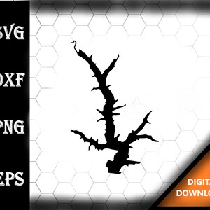Apple Canyon Lake Illinois carte Silhouette forme svg dxf pdf eps crv conception graphique vectorielle, fichier Laser, fichier de sérigraphie