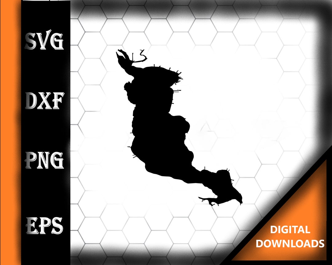 Lake Verret Louisiana Map Silhouette Shape Svg Dxf Pdf Eps Crv Vector