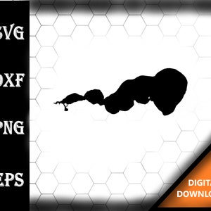 Clear Lake Iowa Map Silhouette Shape svg dxf pdf eps crv vector graphic design, Laser File, Screen Printing File