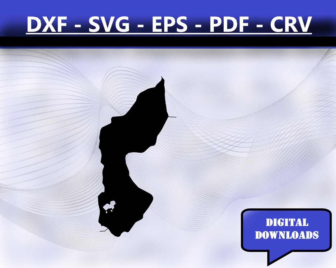 Trout Lake New York Map Silhouette Shape Svg Dxf Pdf Eps Crv Vector