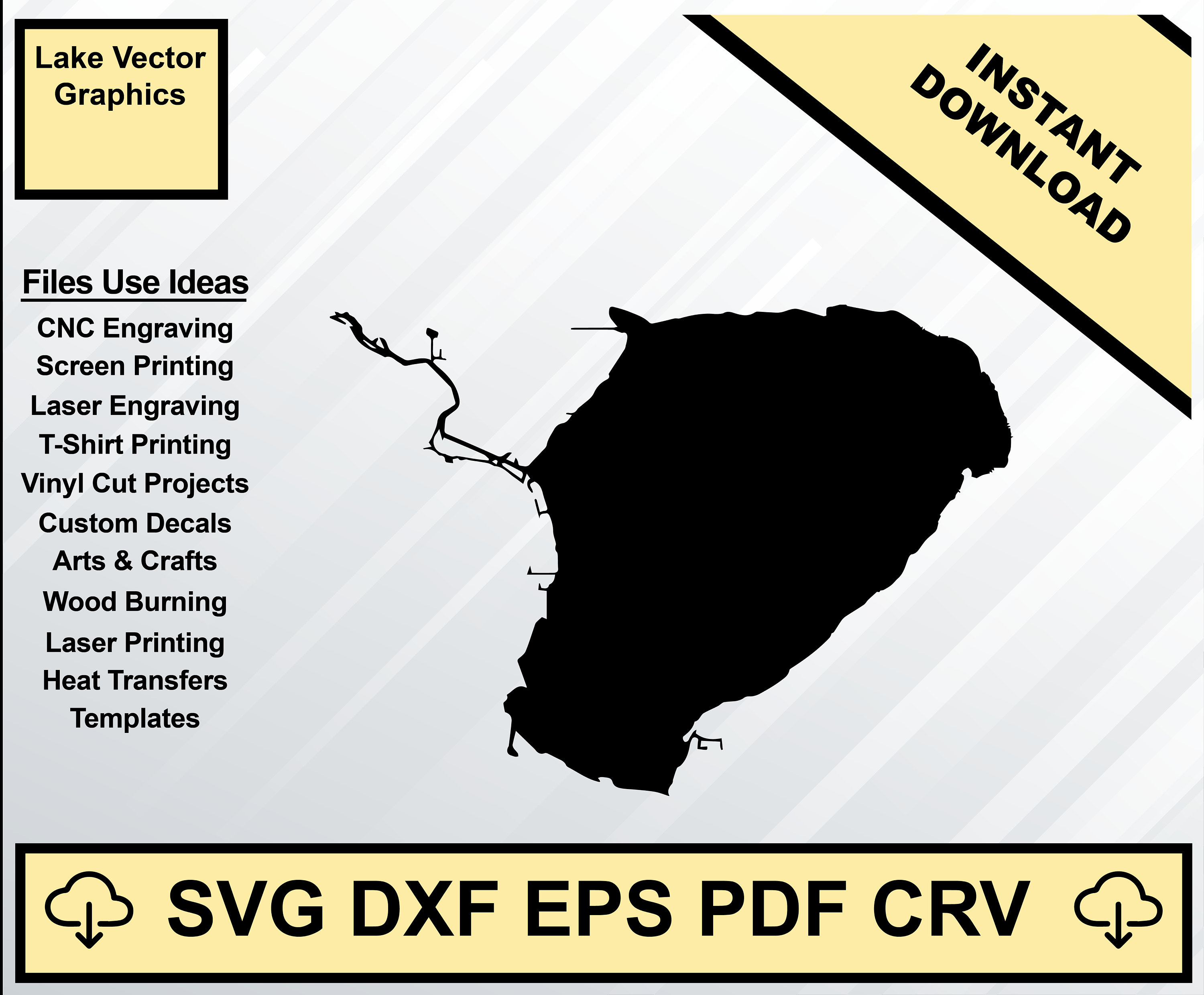Lake Eustis Florida Map Silhouette - Il Fullxfull.4440202152 O7mb 