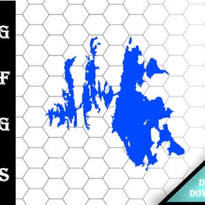 Gordon Map Icon Lake Gordon Southwest Australia Map Svg Dxf Pdf Eps Crv Vector Graphic ...