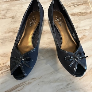 navy blue open toe dress shoes Navy Blue Open Toe Dress Shoe