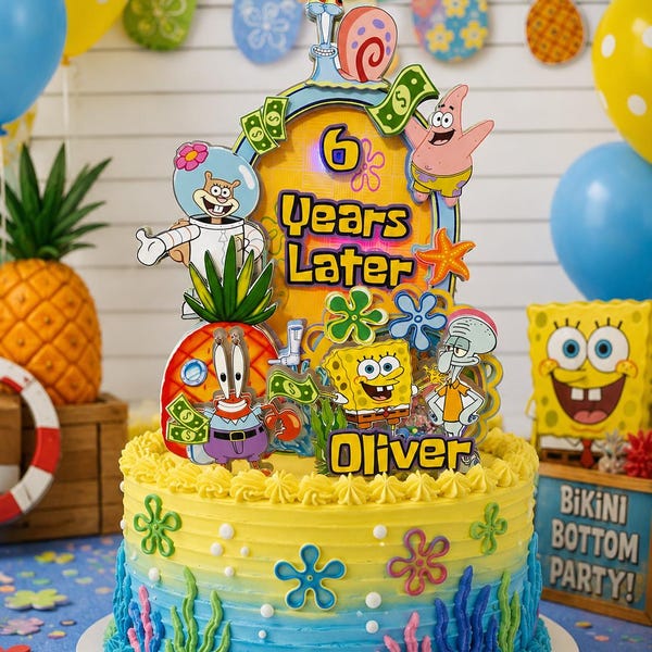 3D Shaker Cake Topper | Customized Cake Decoration