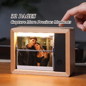 Personalized Photo Lightbox Flipbook - Custom Flipbook Photo Box, Photo Flip Book Frame, Flipbook Gift Idea,5th Anniversary Gift,For Husband