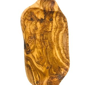Large Wooden Platter made of Tunisian Olive Wood | Serving Tray | Wood Serving Tray with Handles