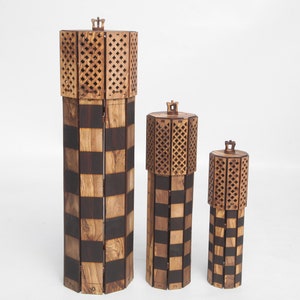 Jeu d'échecs en bois pliable fait main | Cadeau de Noël, proposition de garçon d'honneur (+ personnalisation gratuite)