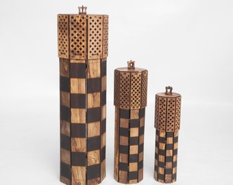 Juego de ajedrez plegable de madera hecho a mano / Regalo de Navidad, propuesta de matrimonio (+ personalización gratuita)