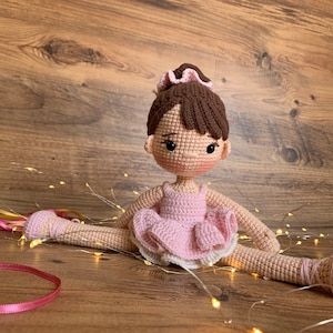 Ballerina doll , Handmade special doll, Gift for girl, Birthday gift for ,For ballet lover,Crochet doll for sale, Stuffed ballerina doll