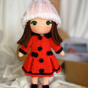 Handmade custom crochet doll, Personalized doll , Selfie doll, Amigurumi doll , Portrait doll  , Gift for her