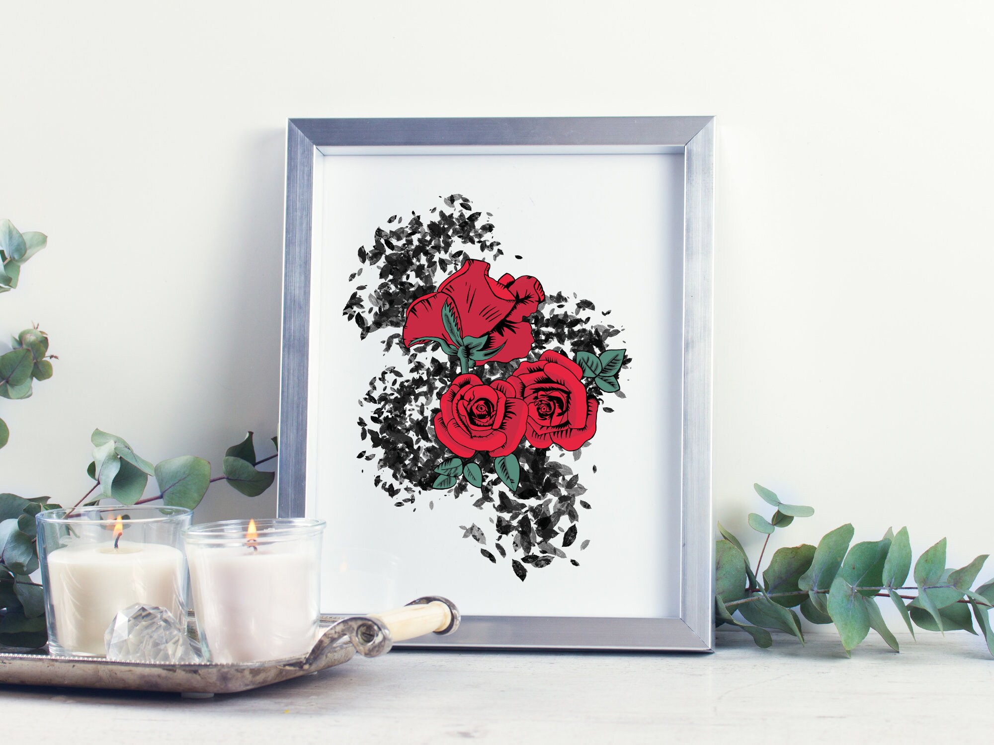 Affiche Roses Rouges