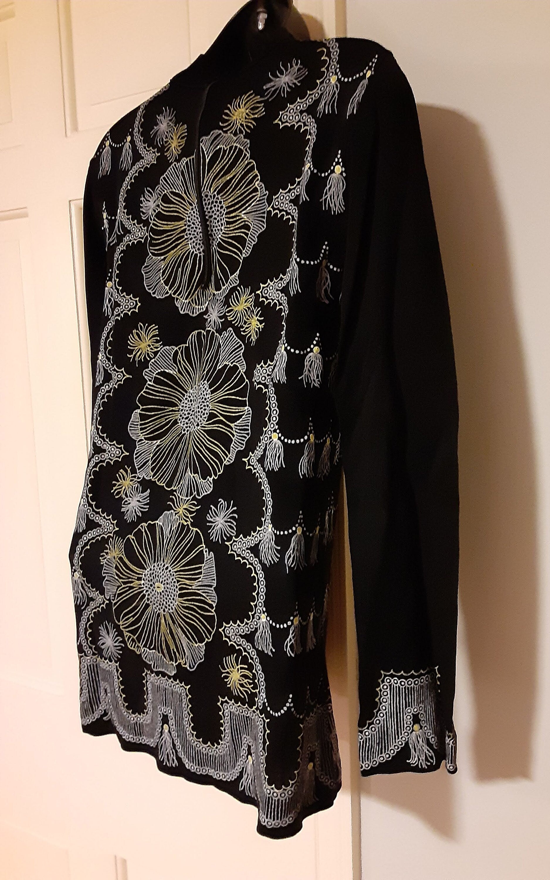 トップス vintage turtles Knit Vintage 1960s Synthetic Jersey Knit Mock Turtle Pullover Top