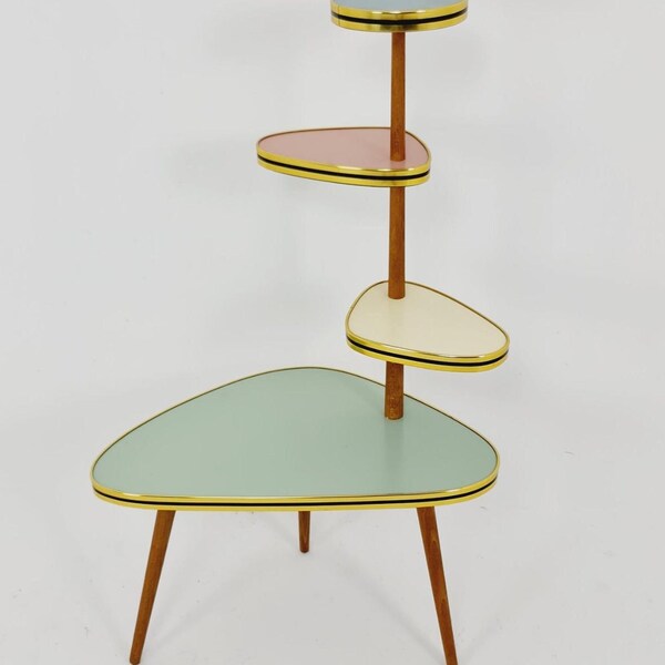 1950s Scandinavian Plant Stand Mid Century