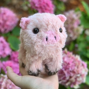 Fuzzy Crochet Piglet