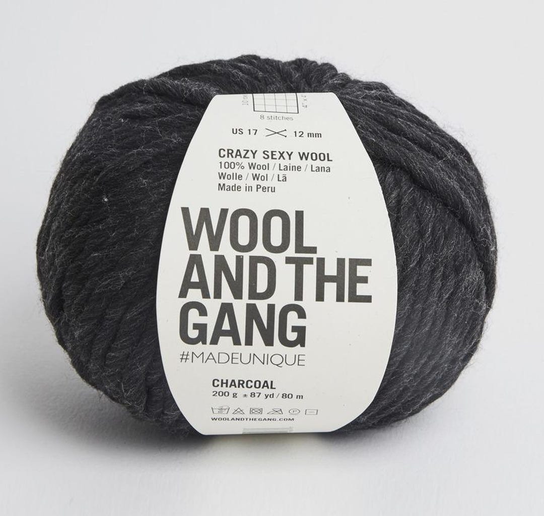 Wool and the Gang Crazy Sexy Wool – Charcoal - Etsy