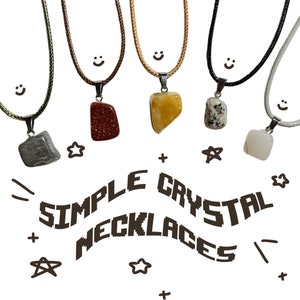 collares de cristal sencillos