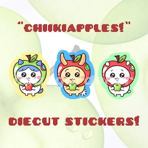 chiikiapples diecut stickers