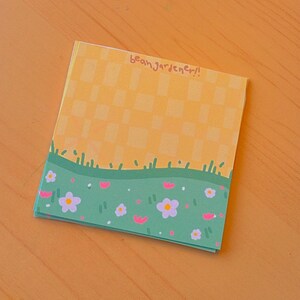 spring day notepad memo sheets