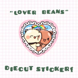 lover beans bubududu diecut sticker