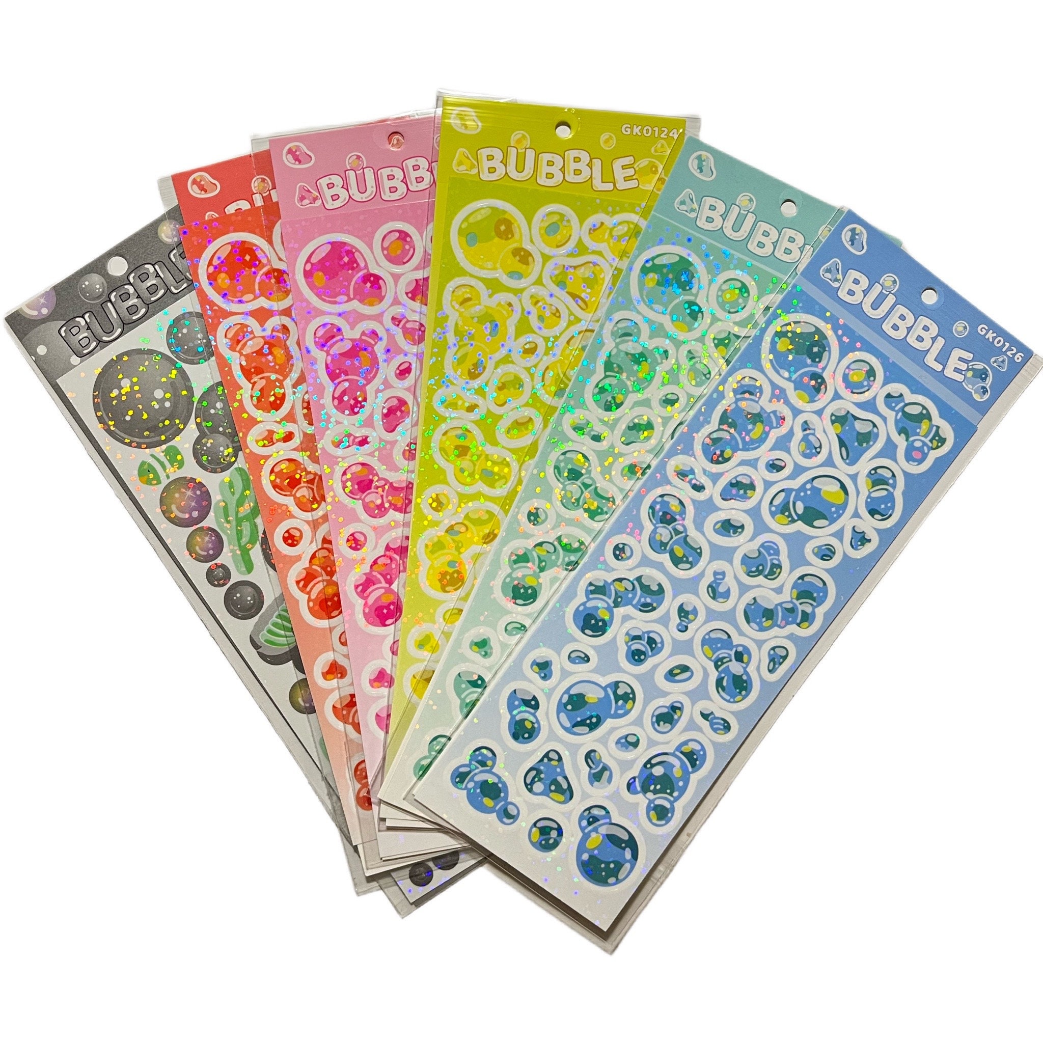 Sparkle Confetti Deco Stickers, Polco Stickers, Korean Stickers