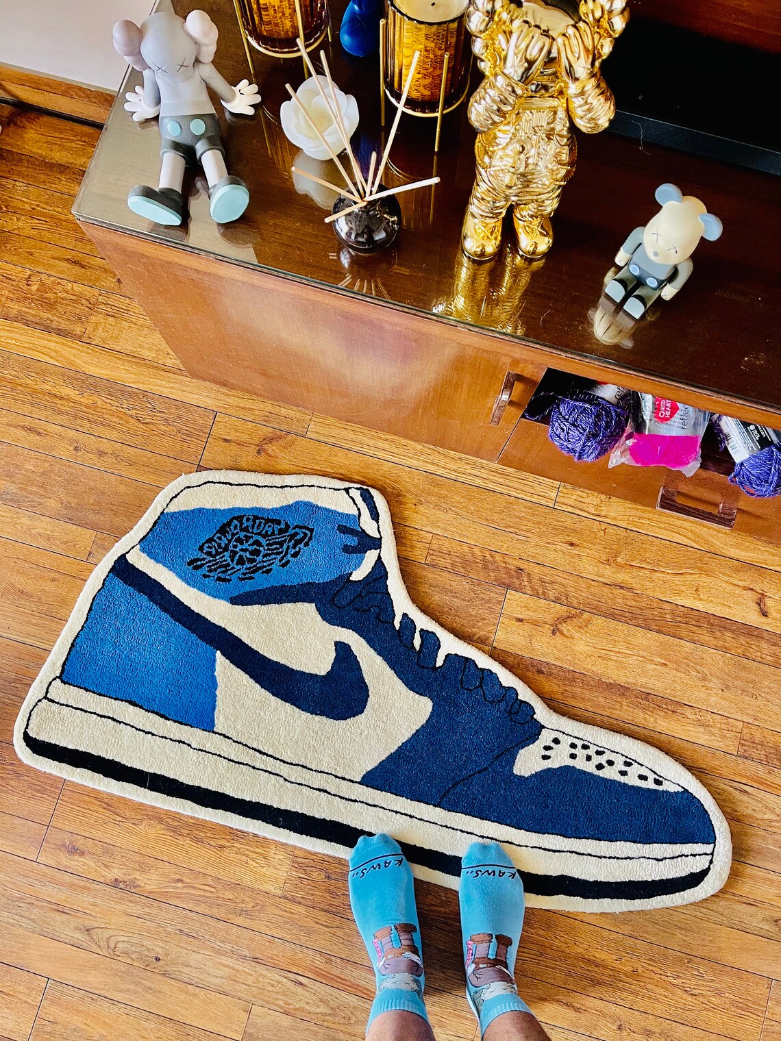 NIKE AIR JORDAN 1 Rug Hand tufted Handmade Home Decor Etsy