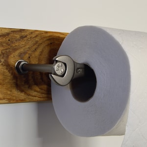 Toilettenpapierhalter mit Klebeset WC Papierhalter Rustikal Industrie Design