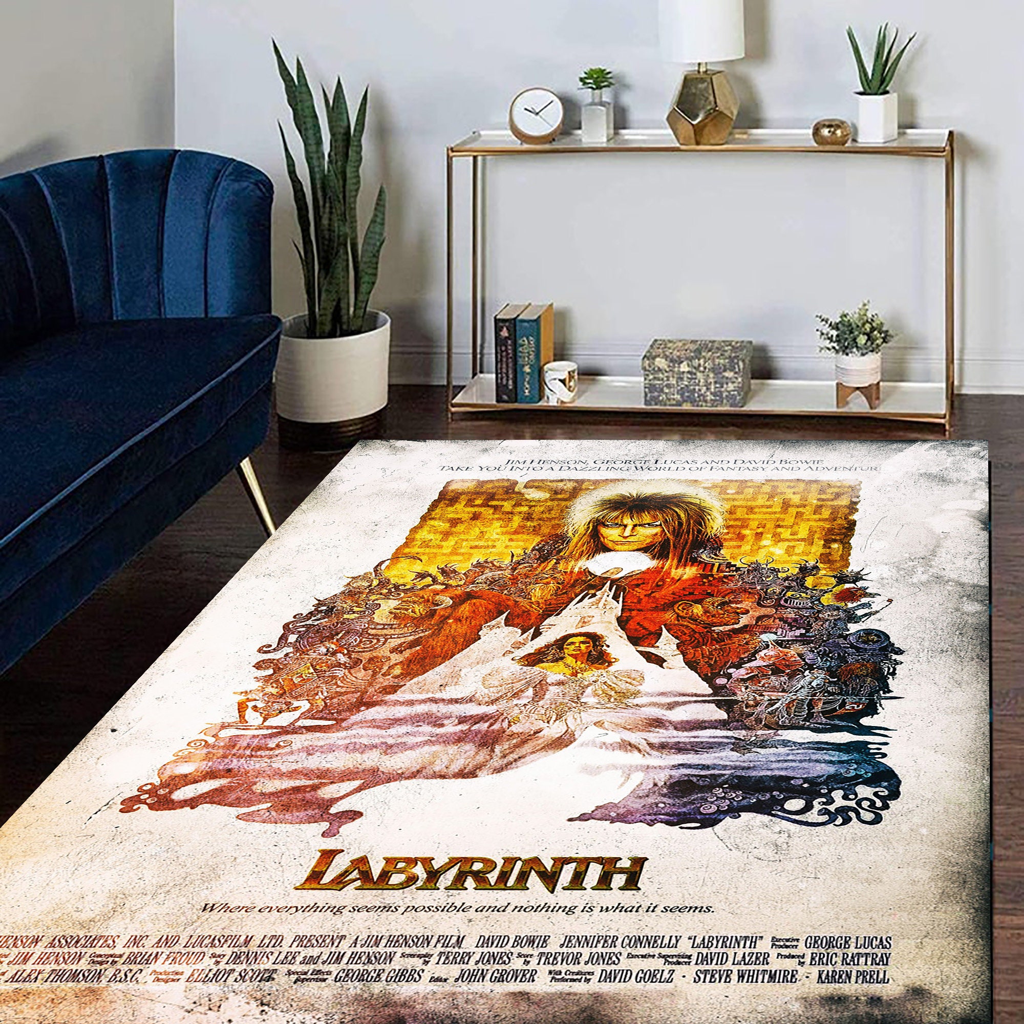 Labyrinth Area Rug Movie Rug Home Decor Film Carpet Gift Etsy